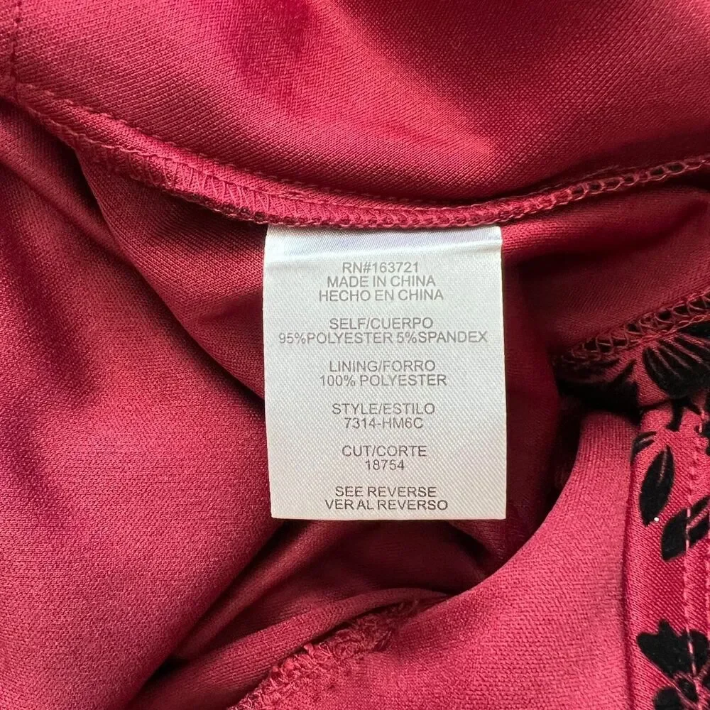 City Studio Burgundy Dress fit flare sleeveless dress size 7/8 baddie streetwear